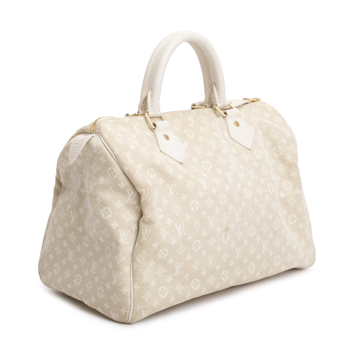 Louis Vuitton Beige Monogram Mini Lin Speedy 30