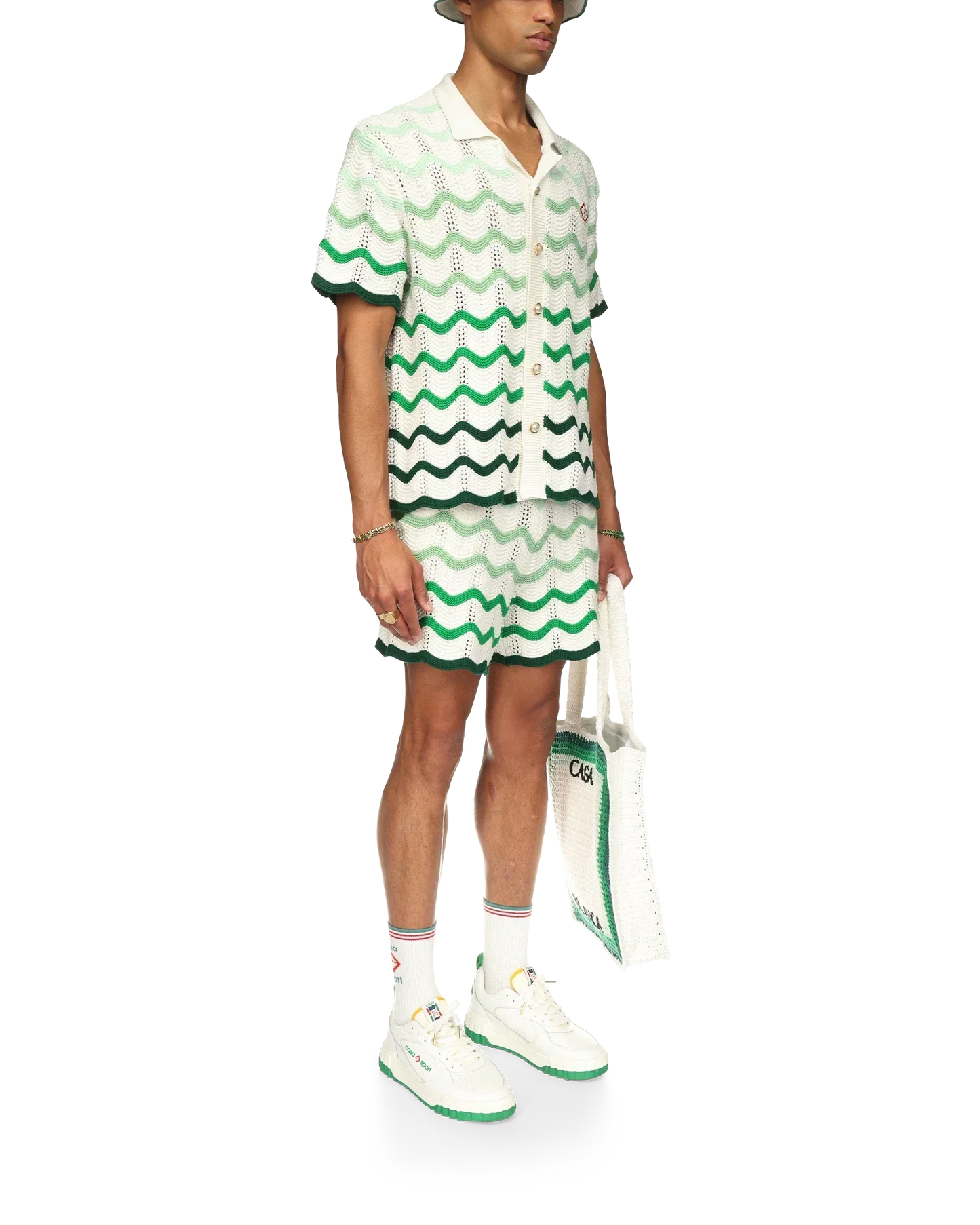 Ensemble Wavy Gradient Crochet