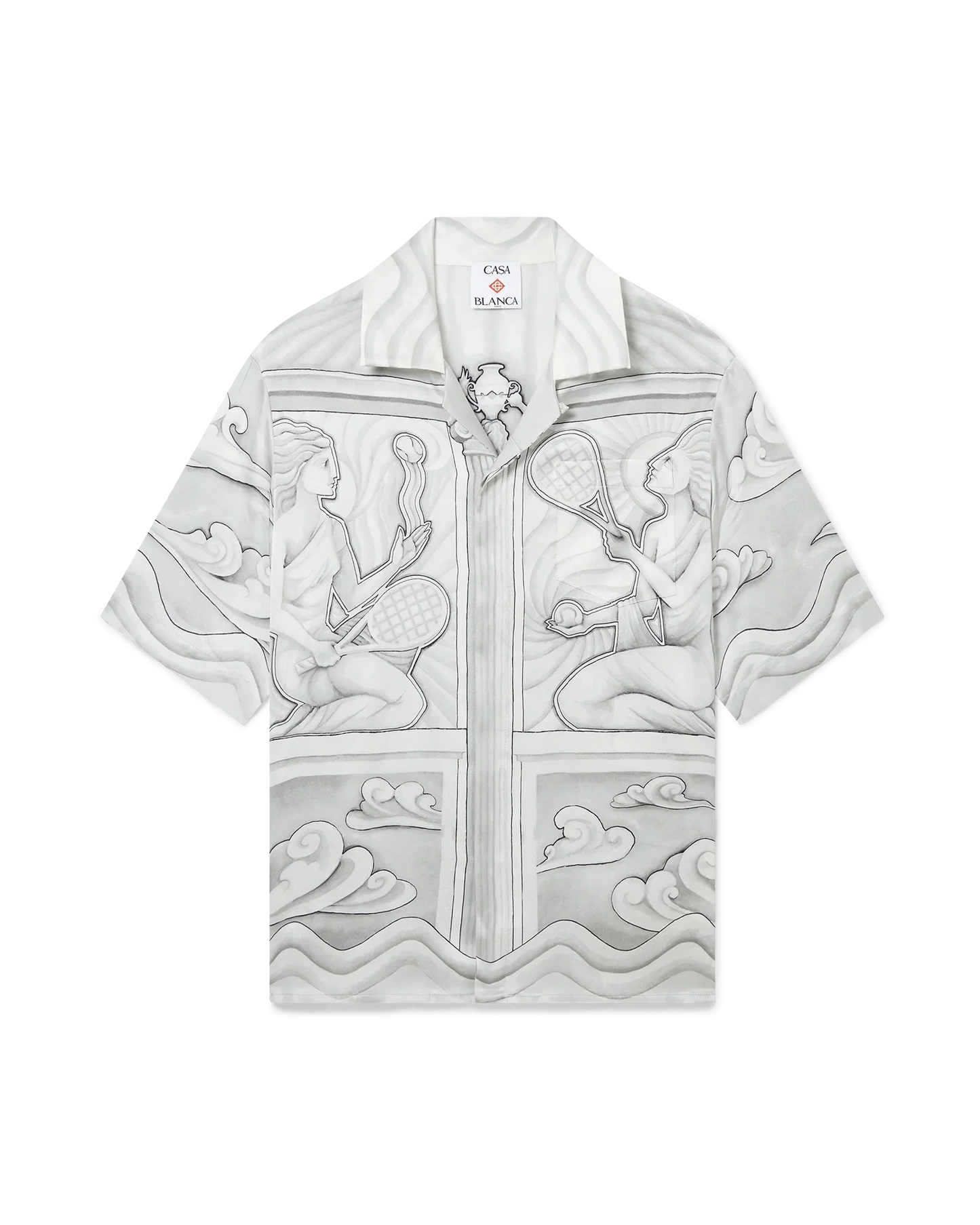 Sacred Stone Short Sleeve Silk Shirt