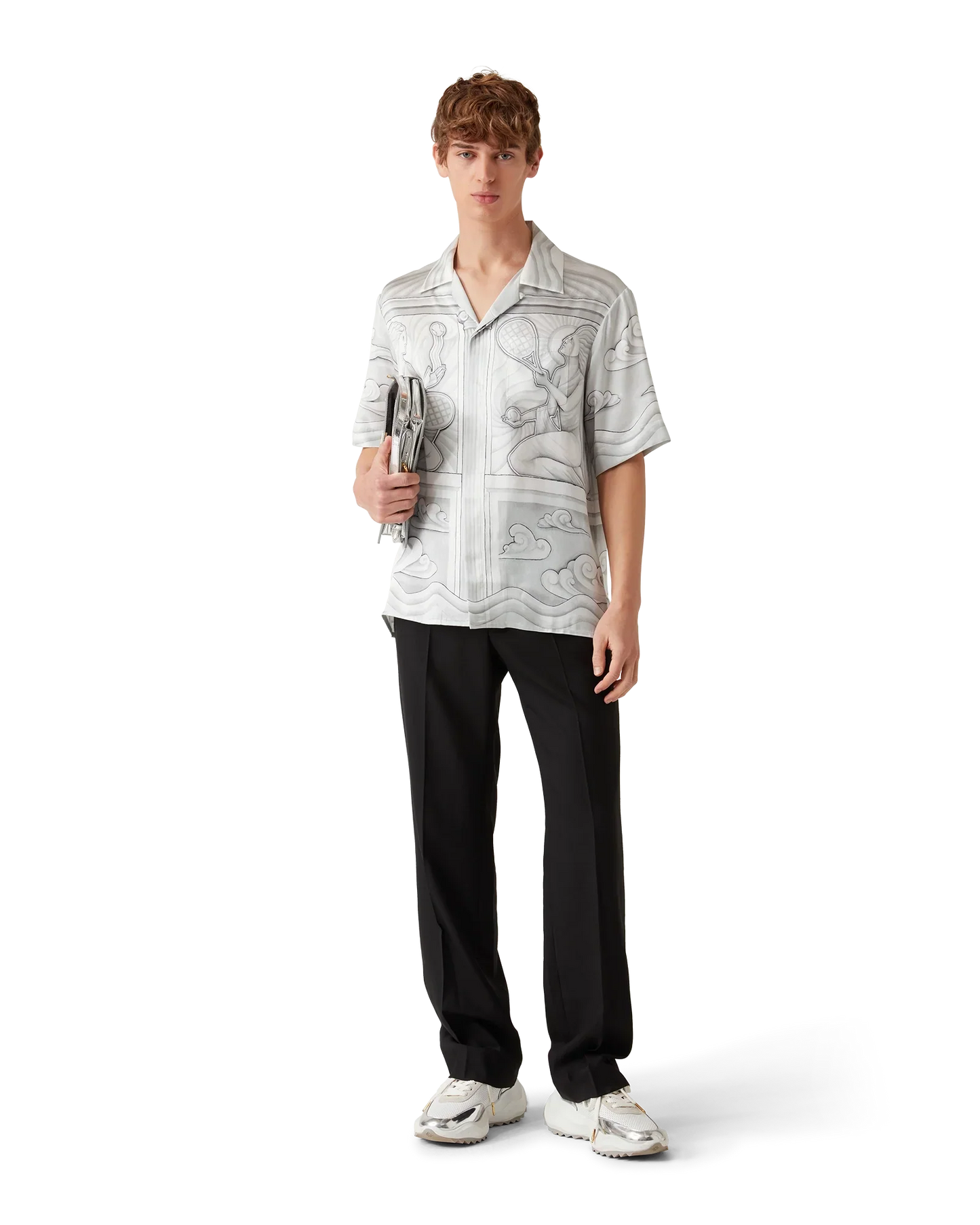 Sacred Stone Short Sleeve Silk Shirt