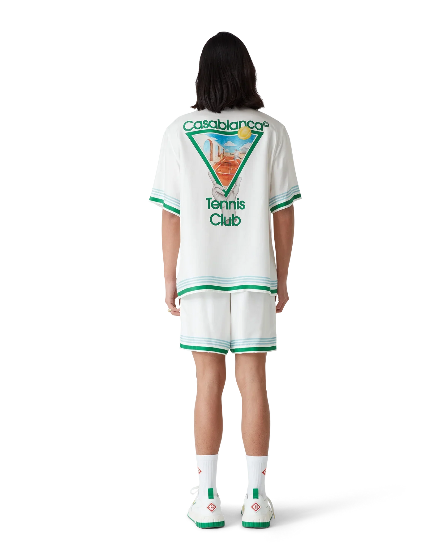 Metaphysical Tennis Icon Short Sleeve Silk Shirt