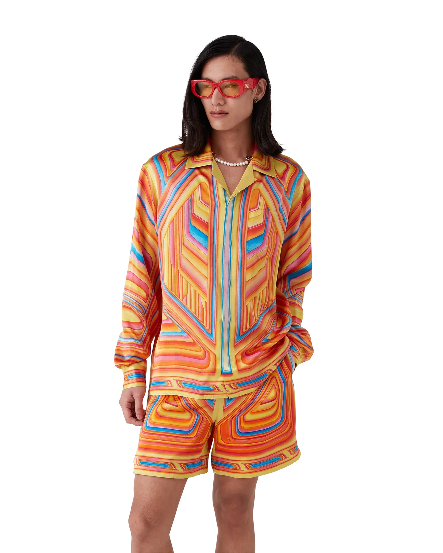 Low Rider Long Sleeve Silk Shirt
