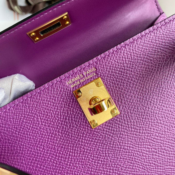 Hermes - Birkin 19 cm Violet améthyste