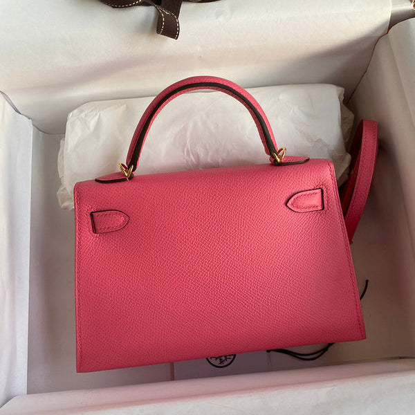 Birkin Rose écarlate 19 cm Rose framboise