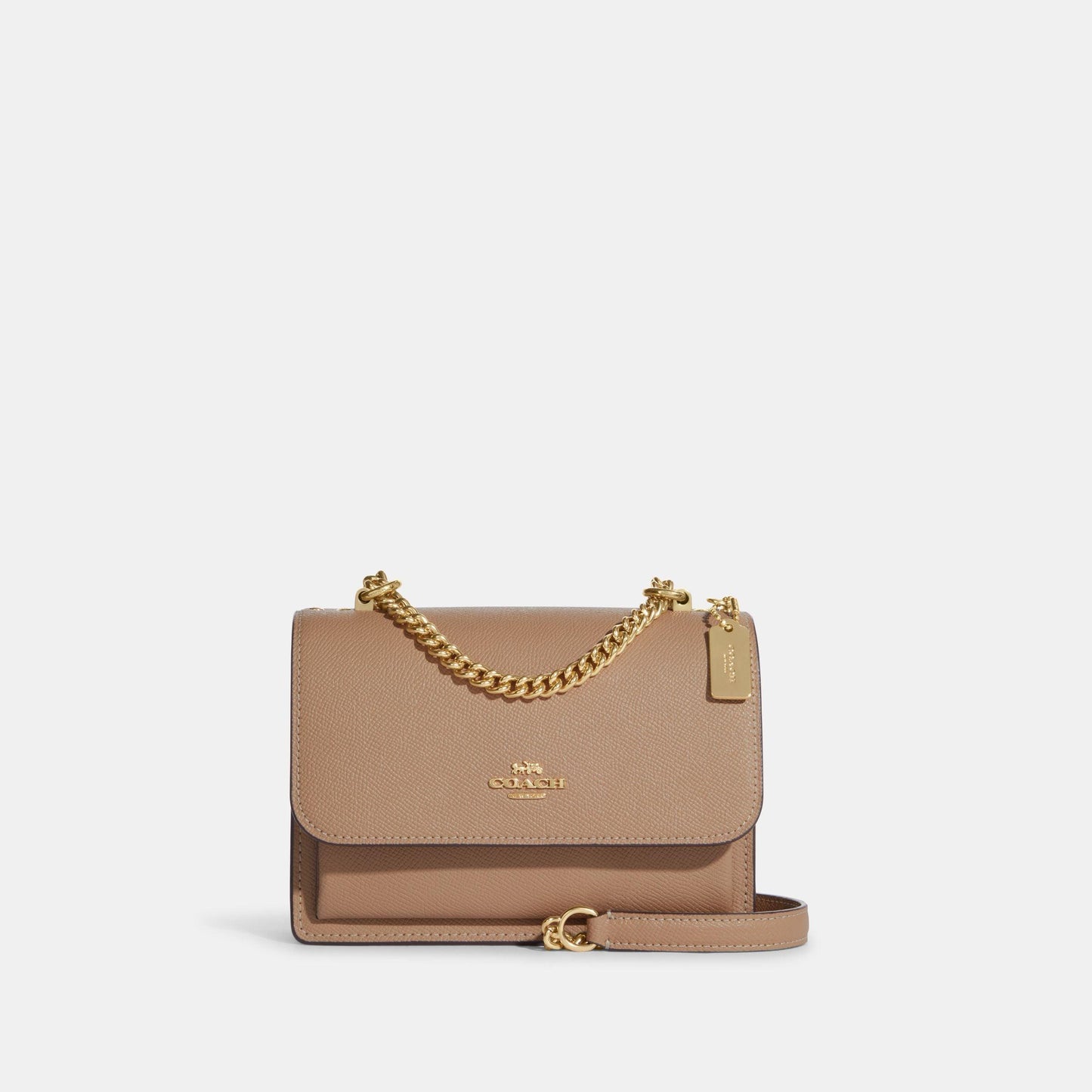 Crossgrain Leather Mini Klare Crossbody