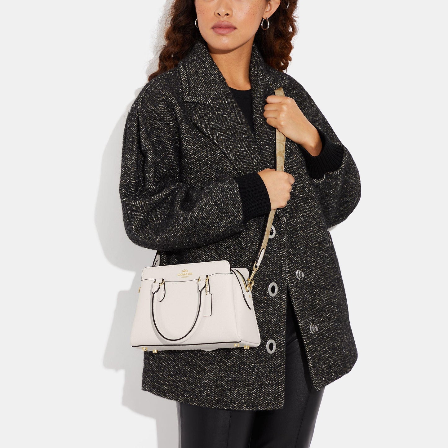 Mini Darcie Carryall With Signature Canvas Detail