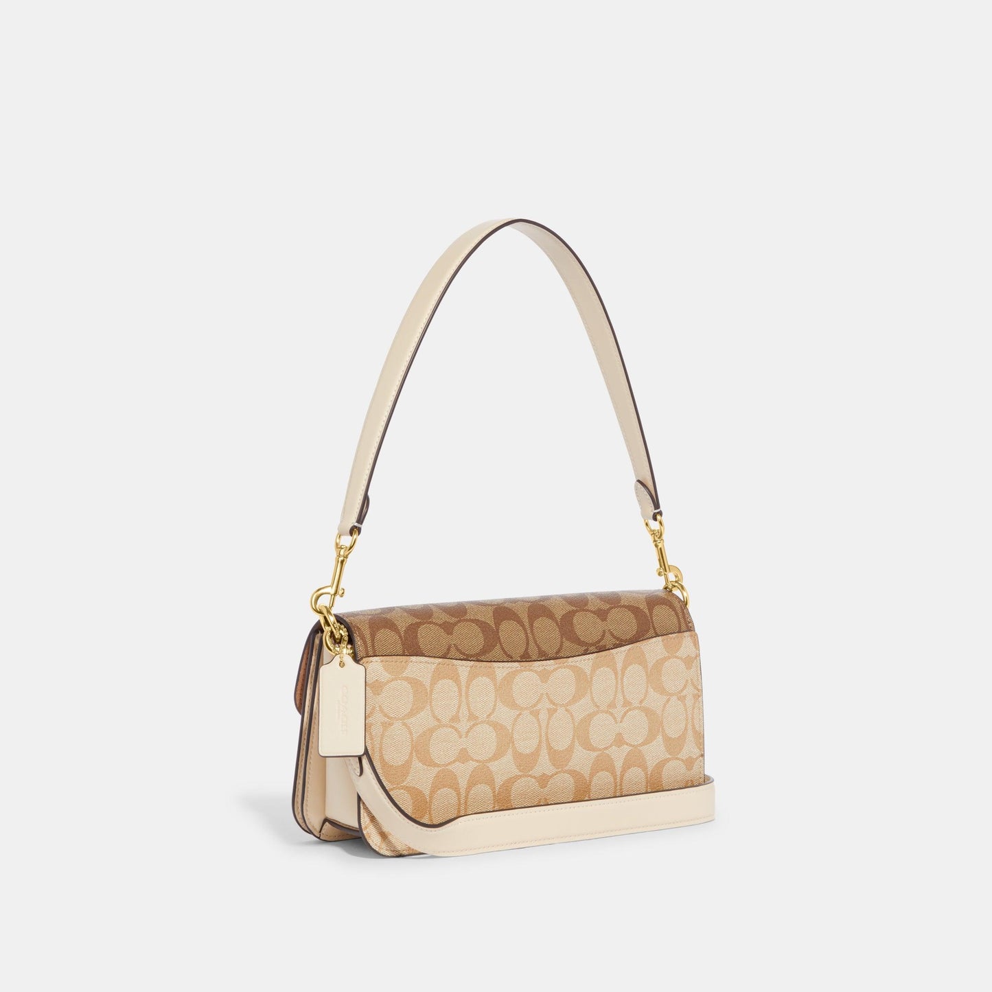 Morgan Shoulder Bag In Blocked Signature Canvas