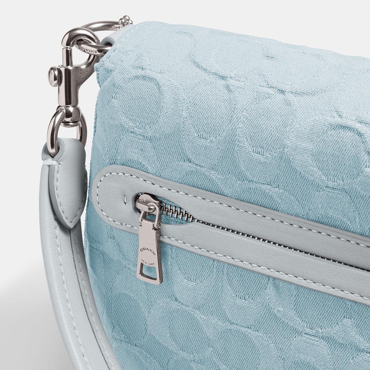 Soft Tabby Shoulder Bag In Signature Denim
