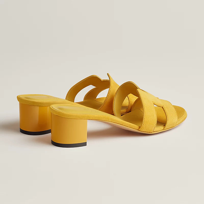 Hermès - Sandales Oasis Jaune Bouton D'or