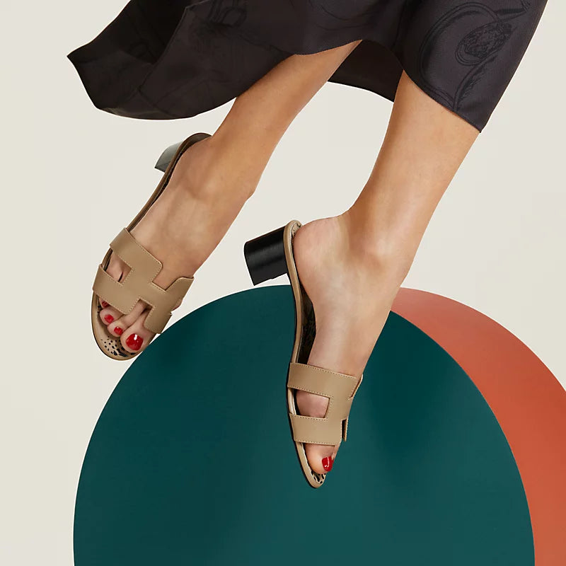 Hermès - Sandales Oasis Beige Argile
