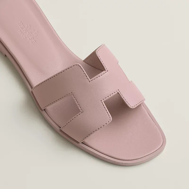 Hermes - Claquettes Rose Cancan