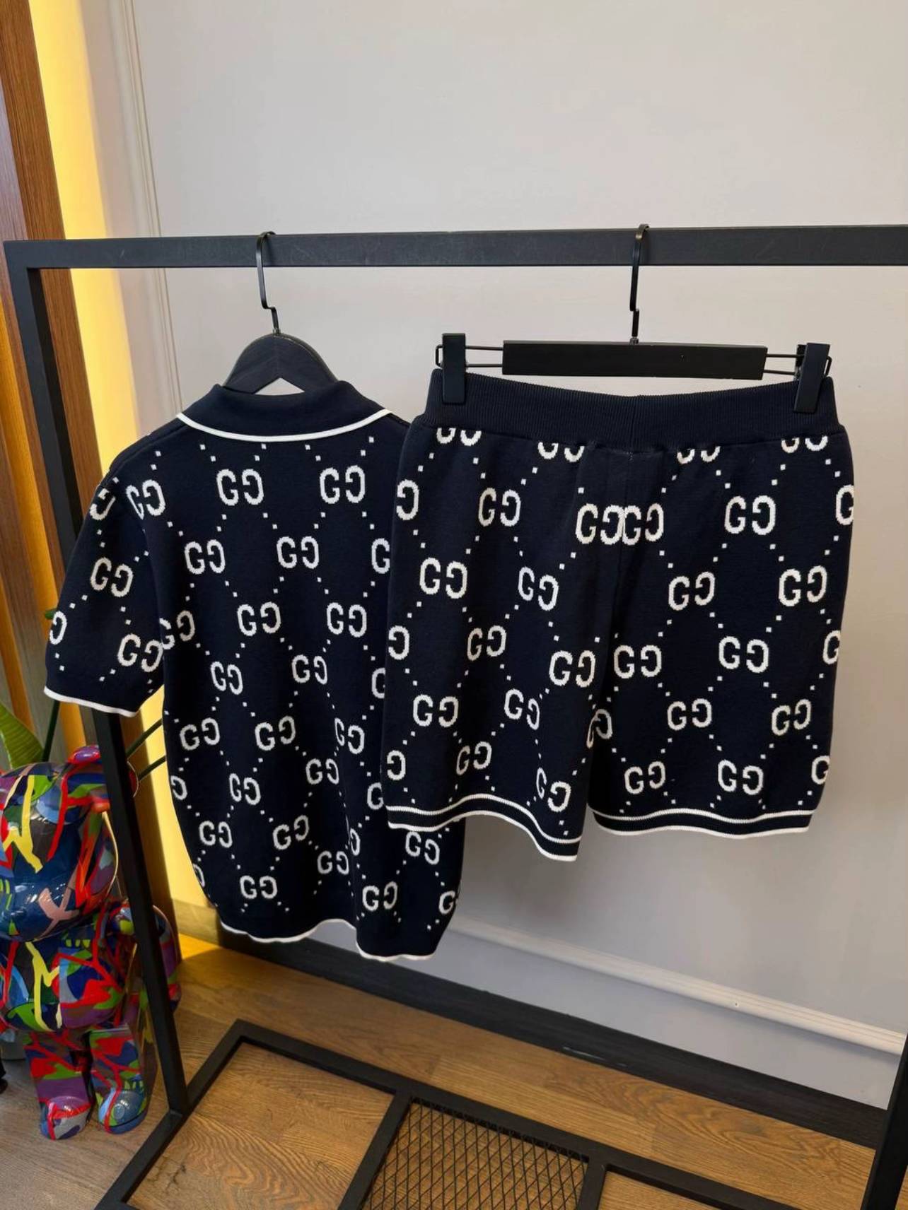 GUCCI - ENSEMBLE GG SHORT + CHEMISE Summer Vibe Bleu