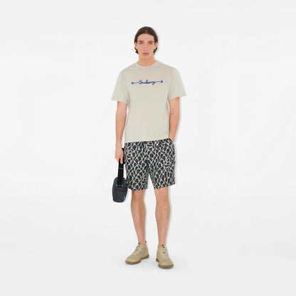 Burberry - T-shirt en coton à logo corde Sail
