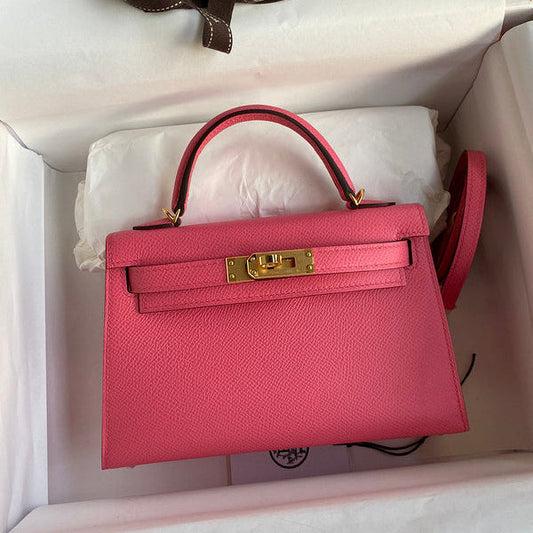 Birkin Rose écarlate 19 cm Rose framboise