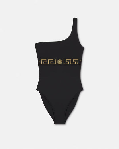 Versace - Maillot de bain une pièce à bordure Greca Noir II