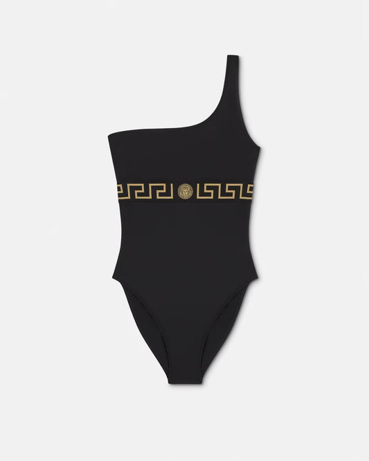 Versace - Maillot de bain une pièce à bordure Greca Noir II