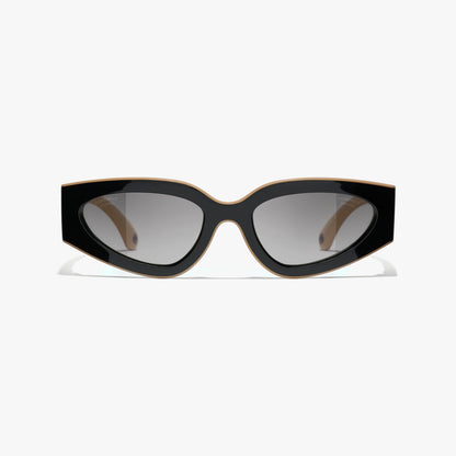Chanel - Lunettes de soleil de Chat Noir & Beige