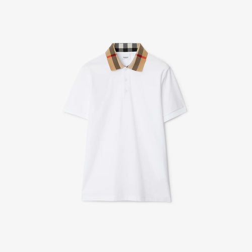 Burberry - Polo en Coton Blanc