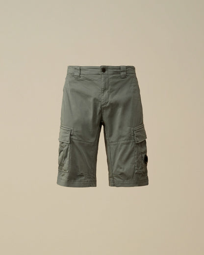 C.P Company - Short Cargo stretch sateen Stormy Weather Bleu