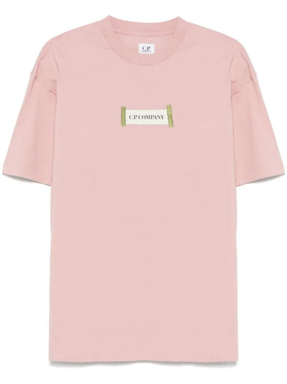 C.P Company - T-shirt à logo imprimé Rose