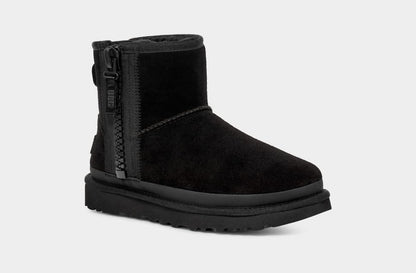 Botte Classic Mini Avec Logo Et Fermeture Éclair Black