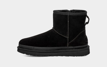 Botte Classic Mini Avec Logo Et Fermeture Éclair Black