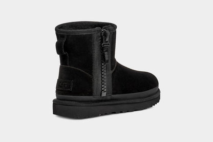 Botte Classic Mini Avec Logo Et Fermeture Éclair Black