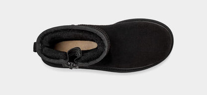 Botte Classic Mini Avec Logo Et Fermeture Éclair Black
