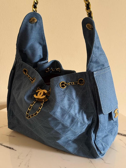 Chanel - Sac à bandoulière 34cm avec logo Doré (6 coloris)