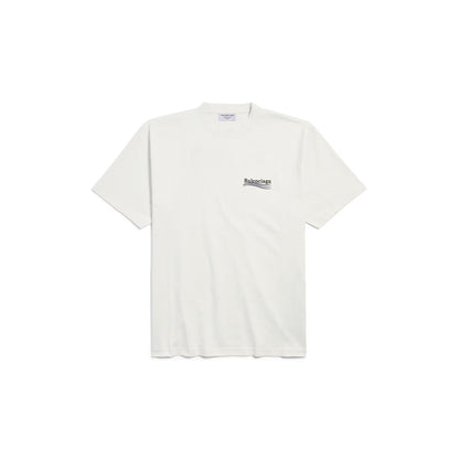 Balenciaga - T-SHIRT POLITICAL CAMPAIGN FIT LARGE BLANC