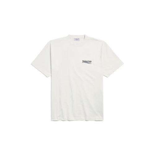 Balenciaga - T-SHIRT POLITICAL CAMPAIGN FIT LARGE BLANC