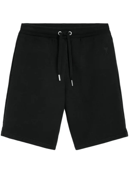 Ami - Short de sport à logo brodé Noir