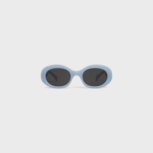 Celine - Lunettes De Soleil Triomphe 01 en Acétate Milky Azure