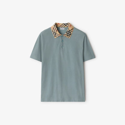 Burberry - Polo à col Check en coton Gale