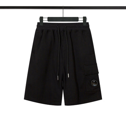 C.P Company - Shorts en coton avec poche latérale - Noir