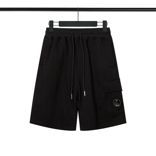 C.P Company - Shorts en coton avec poche latérale - Noir