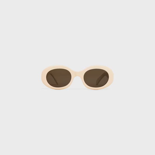 Celine - Lunettes De Soleil Triomphe 01 en Acétate Ivory