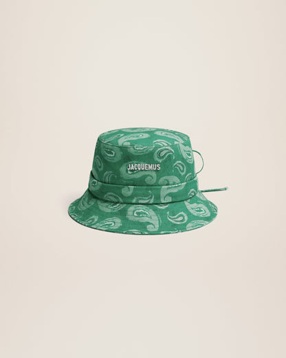 Le bob Gadjo Imprimé Pop Vert Paisley