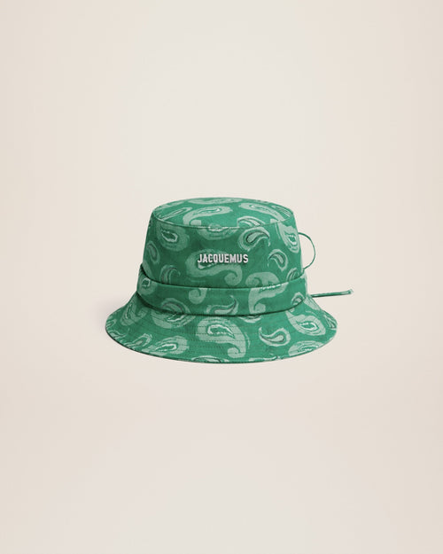 Le bob Gadjo Imprimé Pop Vert Paisley