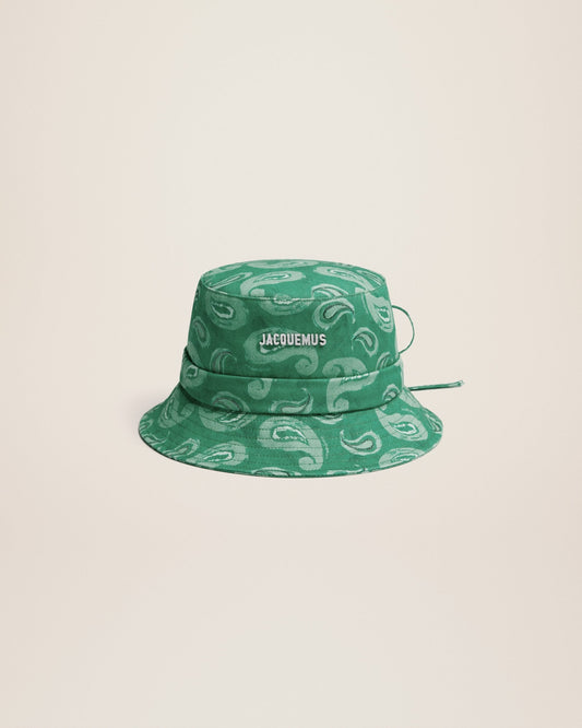 Le bob Gadjo Imprimé Pop Vert Paisley