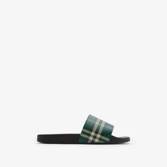 Burberry - Claquettes Check Leaf
