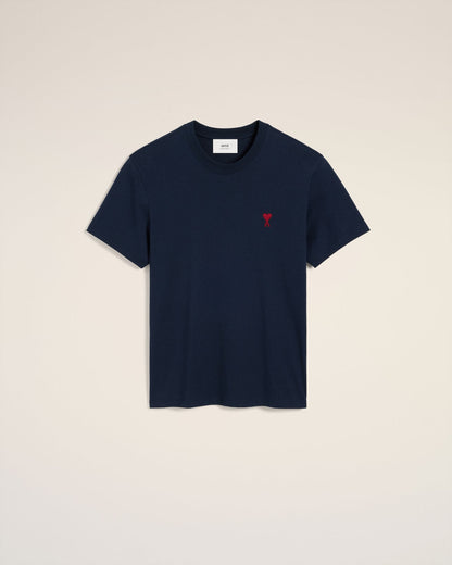Ami - T-shirt Patch Ami De Cœur en coton Bleu Marine