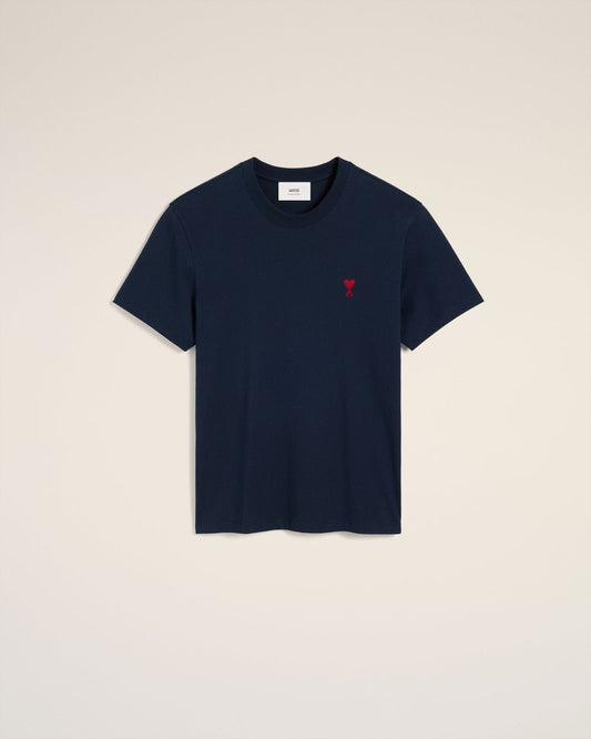 Ami - T-shirt Patch Ami De Cœur en coton Bleu Marine