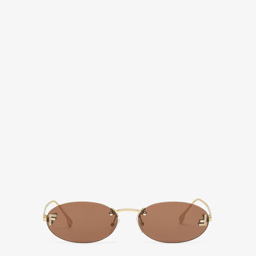 Fendi - Lunettes De Soleil Fendi First Crystal Marron