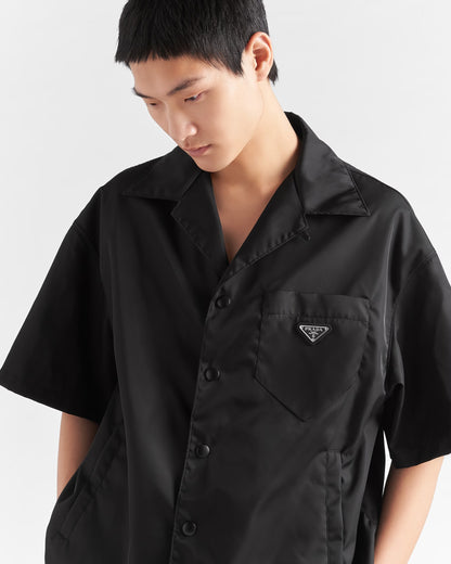 Prada - Chemise à manches courtes en Re-Nylon Noir