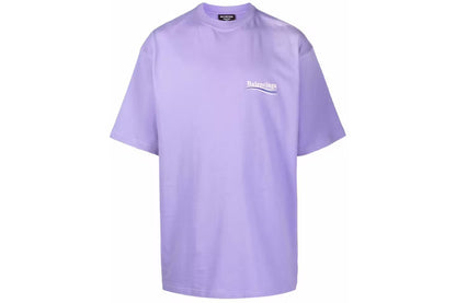 Balenciaga - T-SHIRT POLITICAL CAMPAIGN FIT LARGE VIOLET