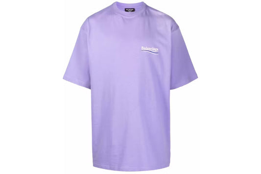 Balenciaga - T-SHIRT POLITICAL CAMPAIGN FIT LARGE VIOLET