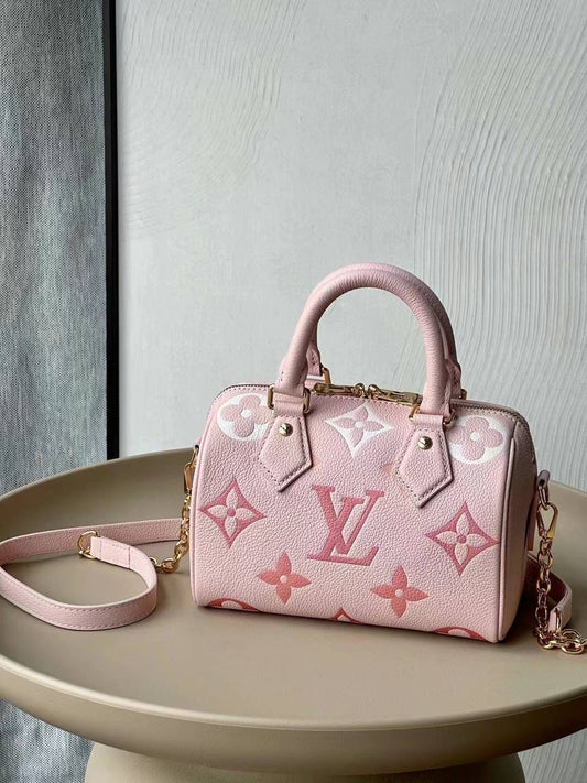 Louis Vuitton - Sac Speedy Bandoulière 20 Rose Clair