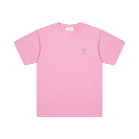 T-shirt Ami Paris Rose Coeur Rose Little