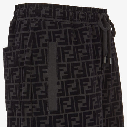 Fendi - Ensemble T-shirt + Short en piqué FF Noir